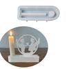 Cement 1/2 Holes Candlestick Silicone Mold Decorative Concrete Candle Holder Making Tool for Bedroom Home Party Supplies
