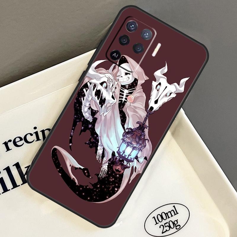 Чехол для телефона Oppo A17 A15 A16 A18 A94 A74 A54 A38 A58 A78 A98 A40 A60 A80 A76 A96 A57 A77 A5 Pro с изображением Санса из игры Undertale