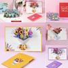 For Mom&Wife Mother's Day Teacher's Day Pop Up Flower Greeting Cards Blessing Card 3D Bouquet Card