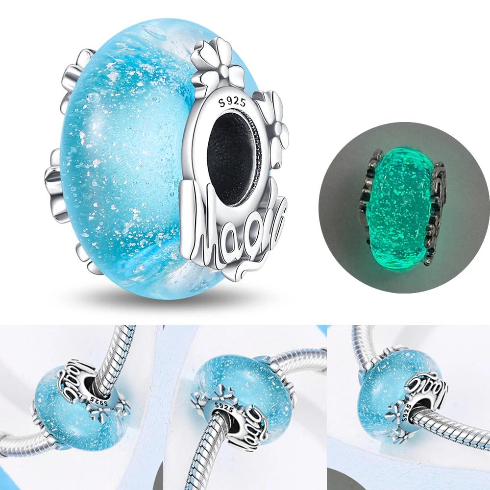 Новый Медный Красочный Цветок Муранское Стекло Шарм Подходит Оригинальный Браслет Ожерелье Сердце Муранское Стекло Сделай Сам Изысканные Ювелирные Изделия