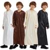 Muslim Saudi Arab Kids Boys Kaftan Robe Dishdasha Abaya Thobe Jubba Thoub Dress