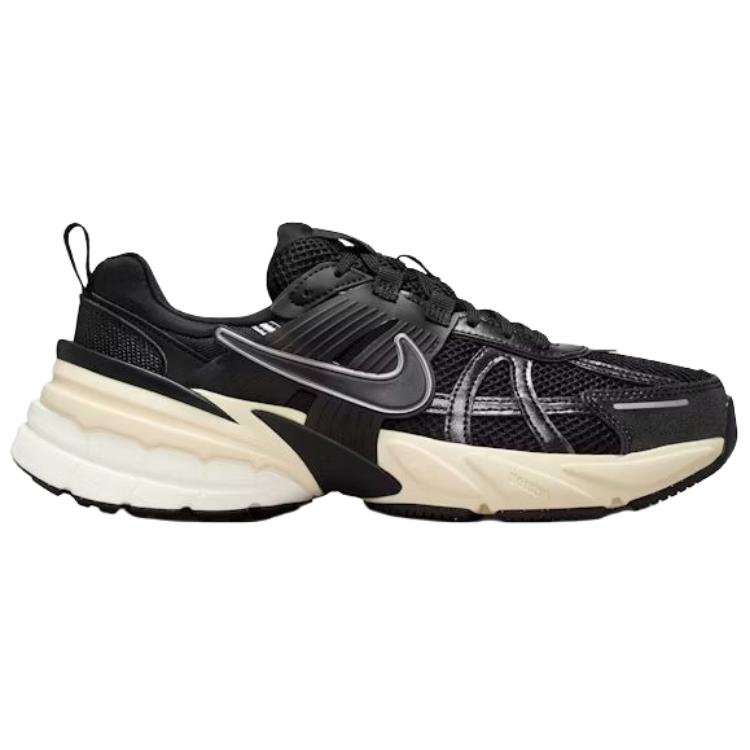 Nike V2K Run Черные Муслиновые Женские Кроссовки Металлическо-Серебристые FD0736-012
