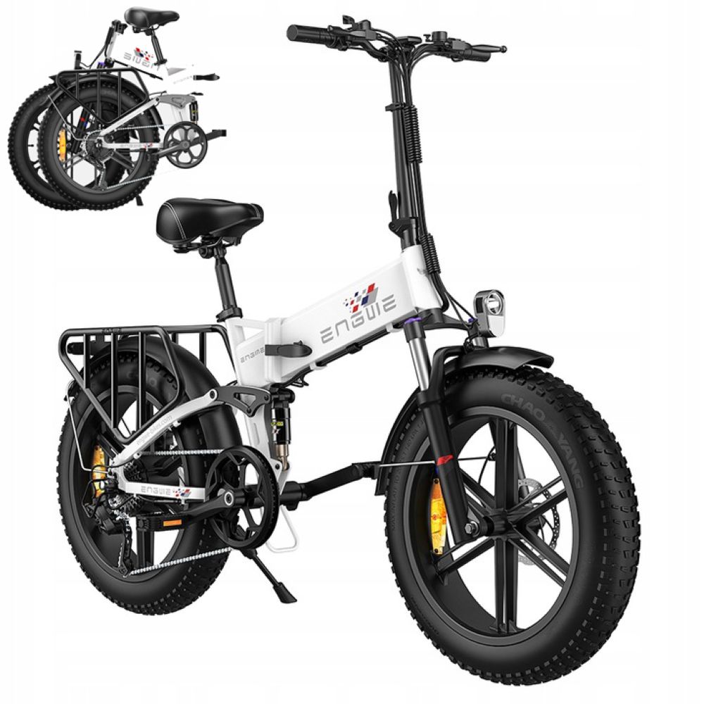 Foldable electric bicycle ENGWE ENGINE X, 250W motor, 48V13AH battery, top speed 25km/h, cruising range 120km, 20*4.0-inch tires