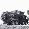 New 1/24 NOMADISMs Arocs Unimog Alloy Motorhome Touring Car Model Diecast Metal Toy Off-road RV Vehicles Model Sound Light Kids Gift