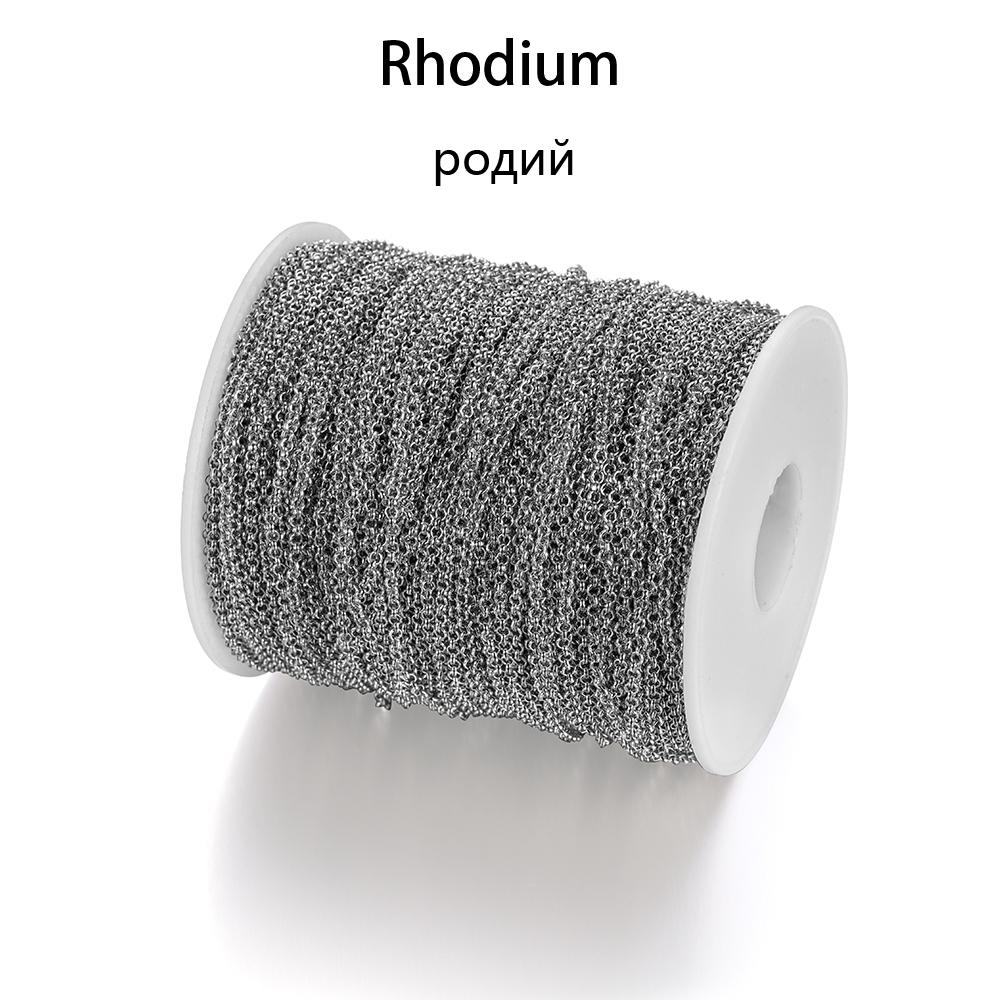 2/5m 2 2.5 5.8mm Gold Plated Necklace Punk O Long Chain Open Link Chains For DIY Jewelry Making Findings Supplies Handmade