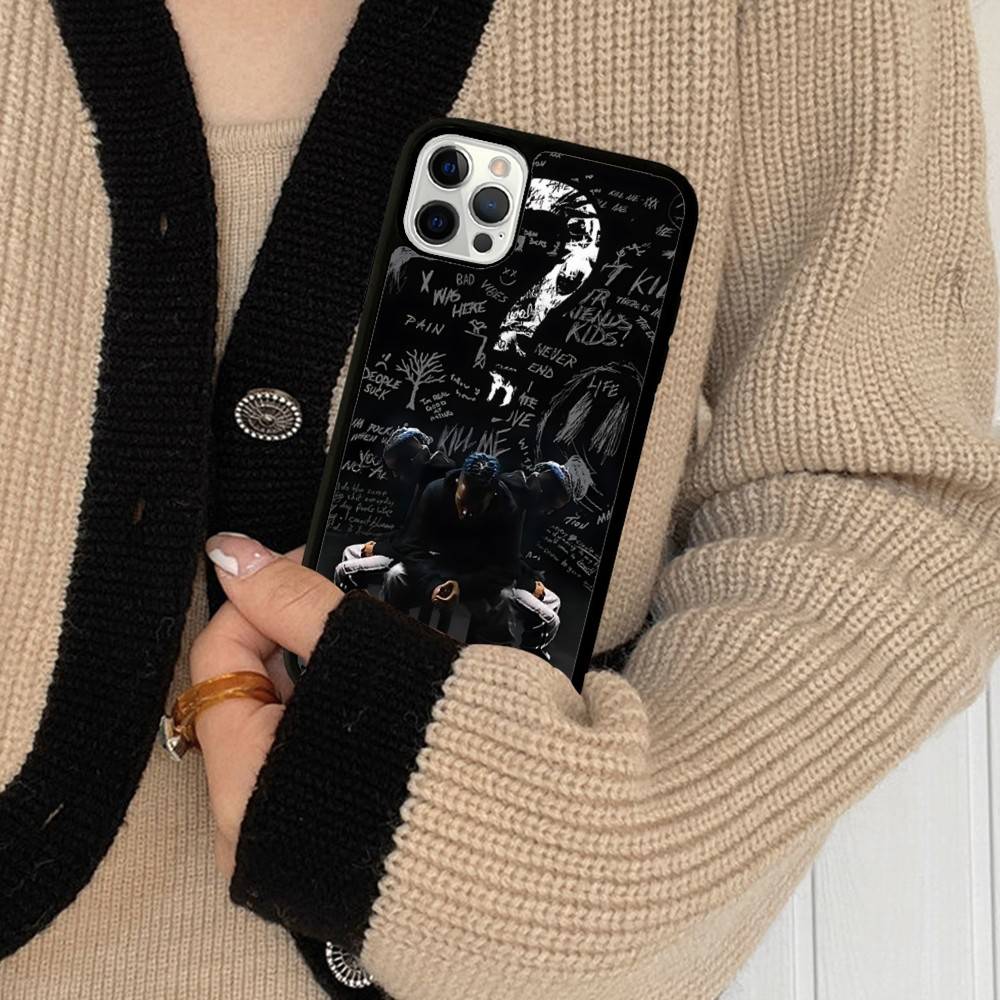 Чехол для телефона рэпера X-XXXTentacionS PC+TPU Для IPhone 11 12 13 14 15 16 17 Pro Max Plus