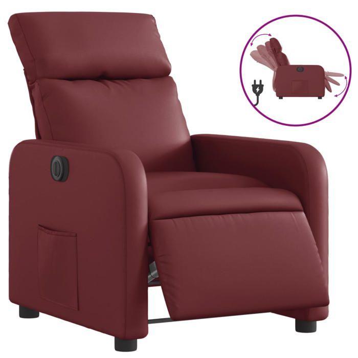 VidaXL Fauteuil Inclinable Électrique, Chaise de Relaxation avec Dossier et Repose-pied Réglables, Siège de Salon Salle de 3206739
