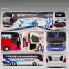 New 1/32 Alloy Single-layer Bus Car Model Toys Diecast Simulation Metal Business Bus Vehicle Sound Light Pull Back Children Gift Toy