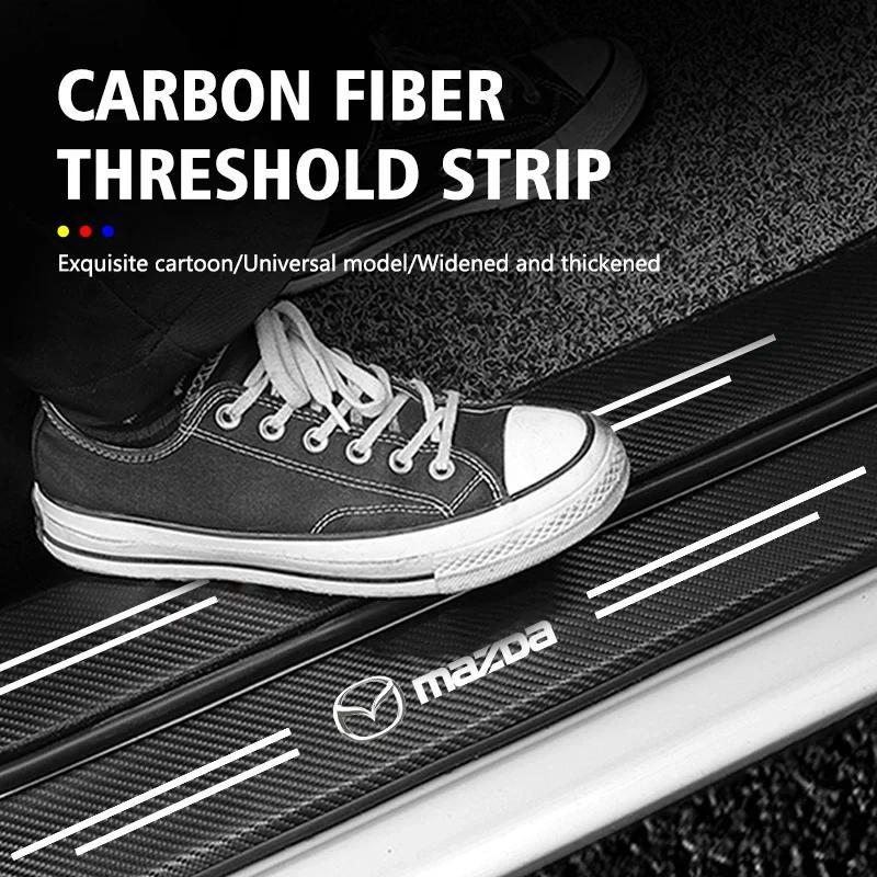2025 Горячие 4 шт. Наклейки-защитники порогов дверей автомобиля Тюнинг Аксессуары Для Mazda 6 3 5 2 CX5 CX7 323 Demio Axela Atenza CX9 MX3
