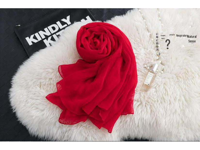 Шелковый шарф с имитацией крокодиловой кожи: Пляжная шаль и солнцезащитное полотенце в корейском стиле для женщин