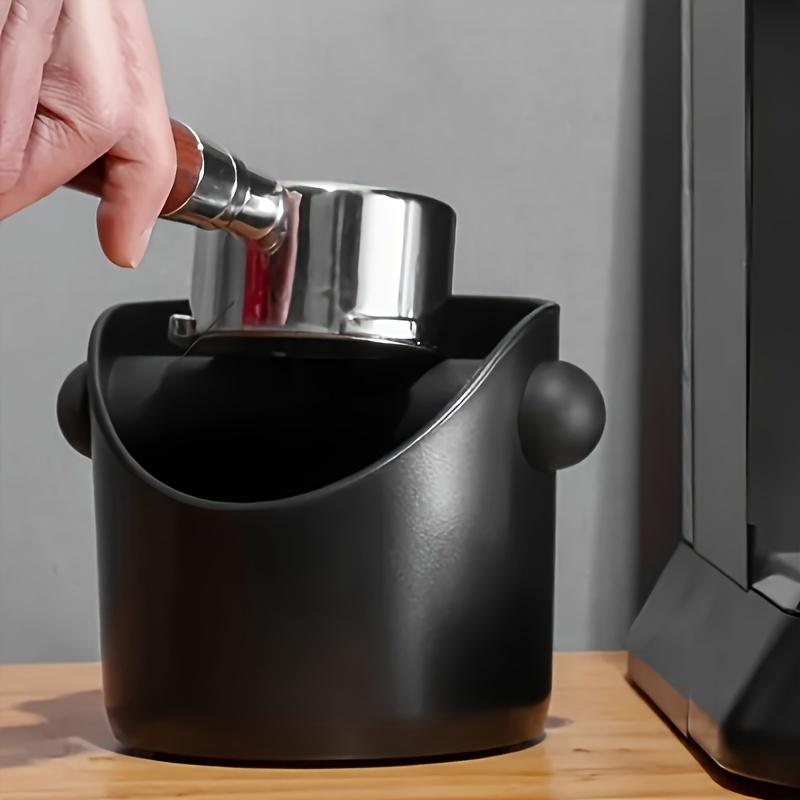 1 Coffee Grounds Trash Can Coffee Tapping Box with Shock Absorption and Durability, Detachable Tapping Rod and Anti Slip Base