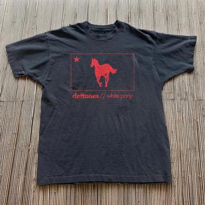Редкая черная хлопковая футболка Deftones White Pony с принтом, унисекс, размеры S-5XL