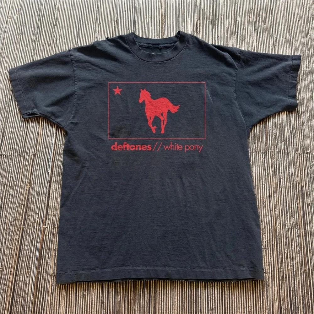 Редкая черная хлопковая футболка Deftones White Pony с принтом, унисекс, размеры S-5XL