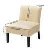 Velvet Armless Chair Cover Solid Single Sofa Slipcover Nordic Accent Stretch Chair Covers Elastic Cheap Couch Protector Cover