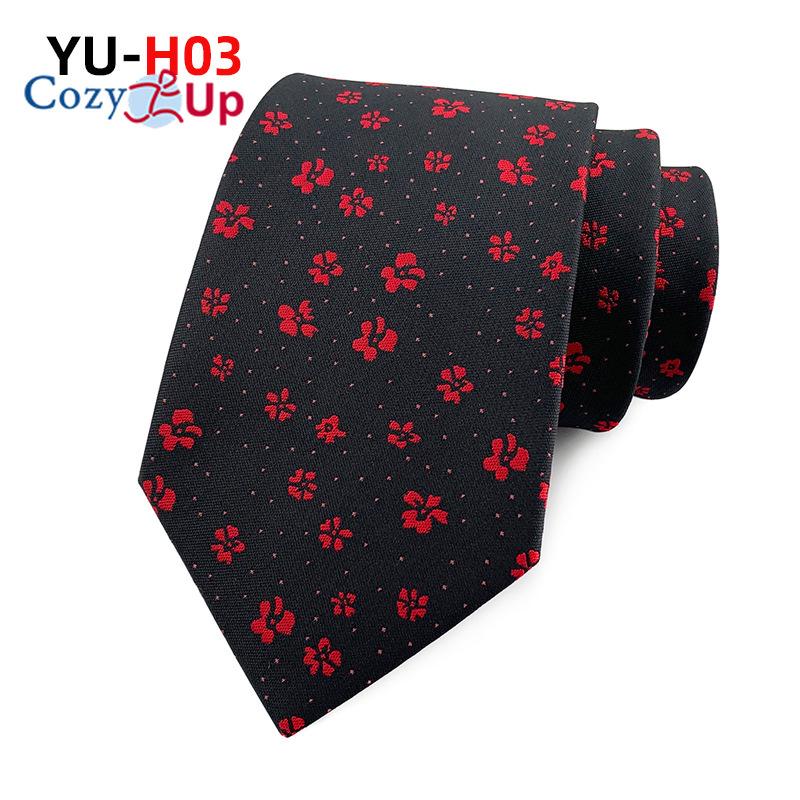 Cozy Up 3,15 дюйма(8 см) Модный полосатый мужской галстук с узором пейсли в клетку и цветком на свадьбу