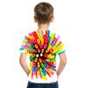 Baby Boy Cartoon Casual T-shirt Girl Abstract Fashion T-shirt Summer Short-sleeved O-neck T-shirt