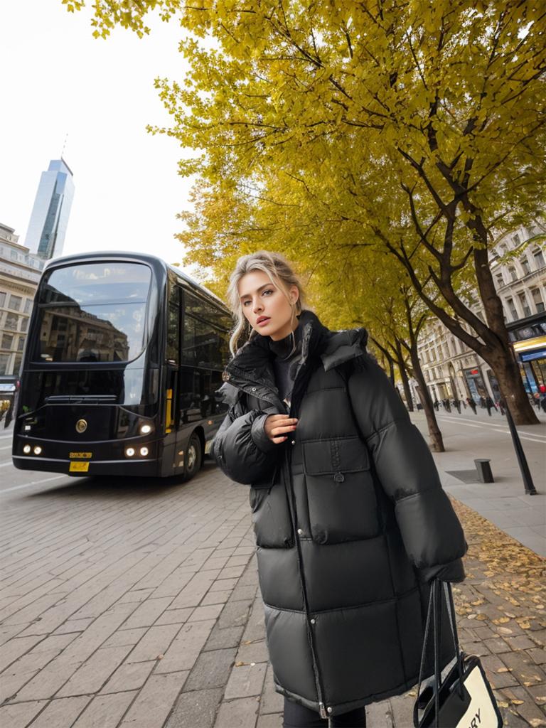 2024 зимняя женская парка, пальто, женская однотонная с капюшоном, утолщенная теплая длинная хлопковая куртка, женская куртка с завязками на талии для женщин