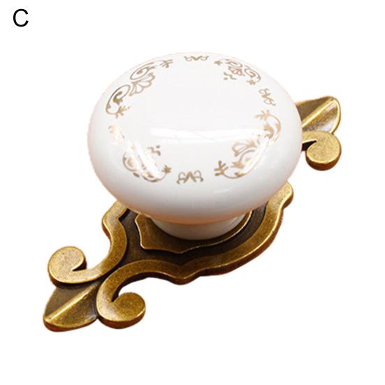 Ручка ящика, утолщение, удобная сенсорная круглая керамическая ручка для шкафа, дверная ручка, мебель