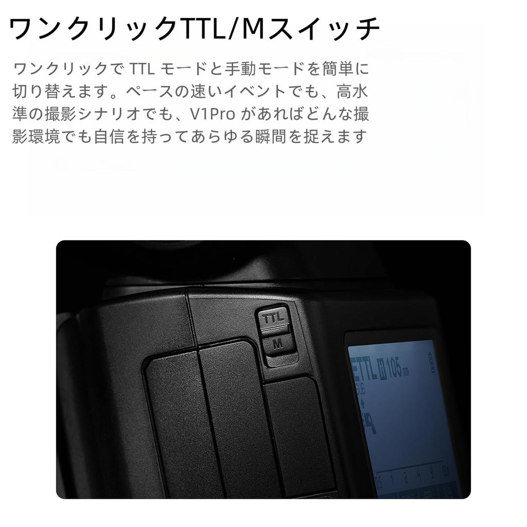 Authorized GODOX Flash Strobe for Compatible with Olympus [GODOX Distributor] V1Pro-O Olympus, 1/8000 HSS, 76WS, 2.4G TTL, (v1pro O)