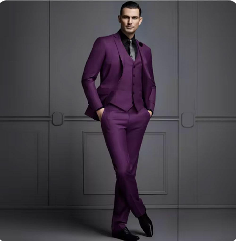 3 предмета темно-серый мужской костюм новый модный костюм жениха свадебные костюмы для мужчин приталенный смокинг для жениха для мужчин ( Блейзер+жилет+брюки)