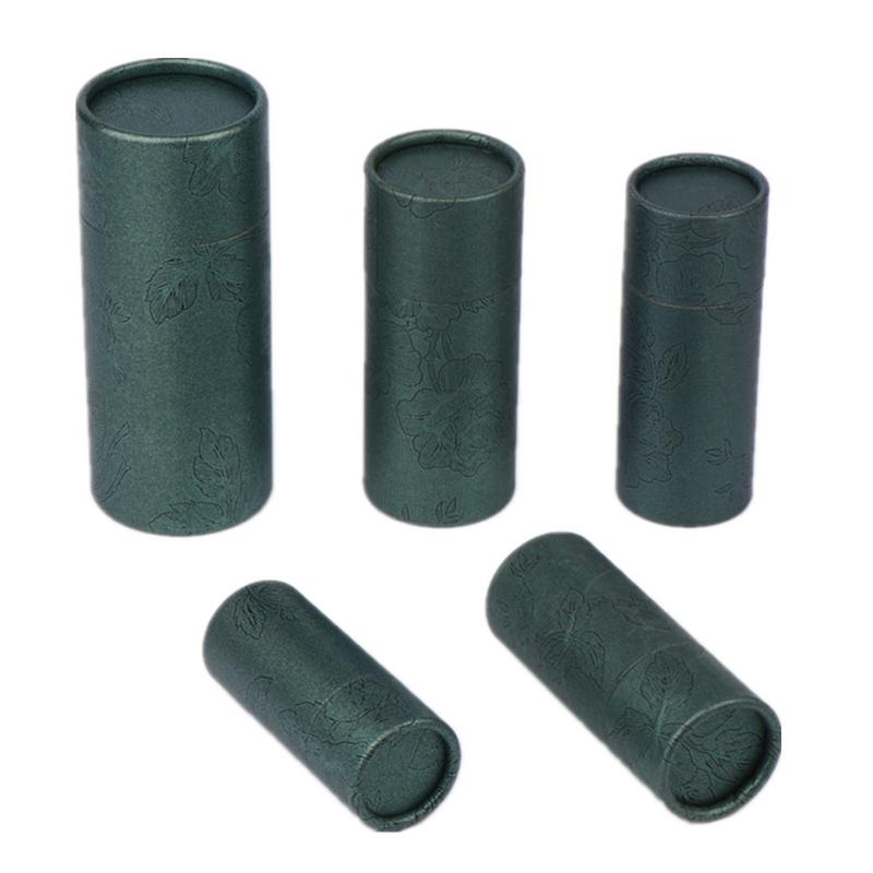 Круглая картонная подарочная коробка Упаковка для флаконов косметических эфирных масел Упаковка для помады Упаковка для духов Коробки из крафт-бумаги