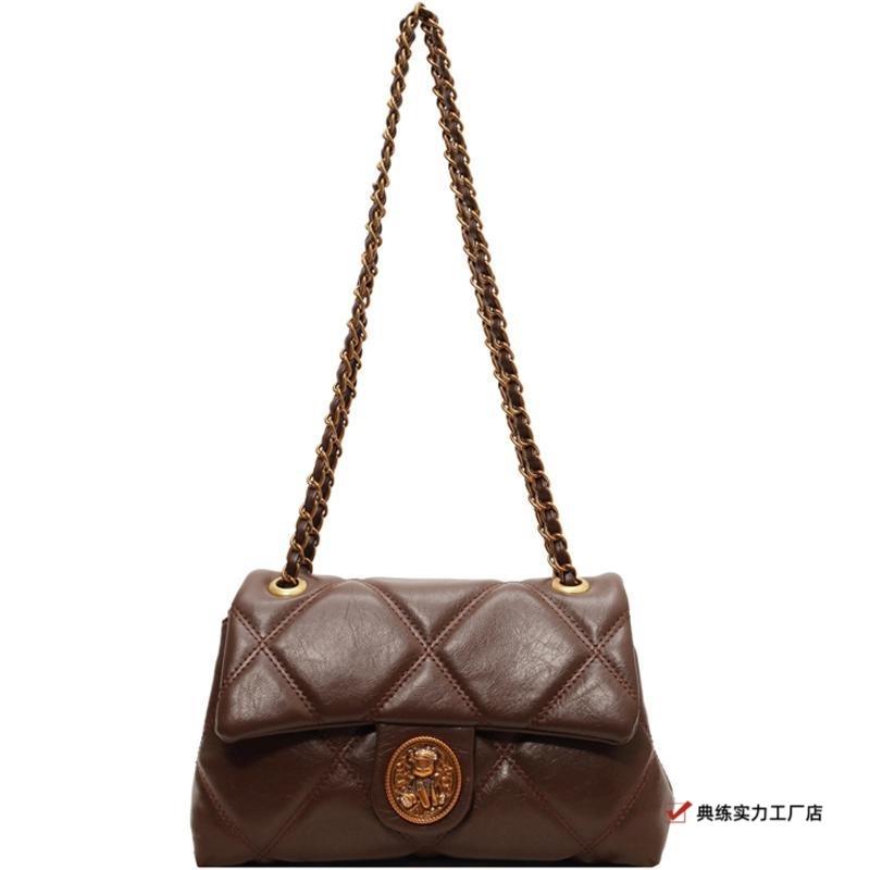 Весенняя высококлассная сумка Maillard для通勤, женская новая модная сумка на плечо с ромбовидной цепочкой, сумка-мессенджер