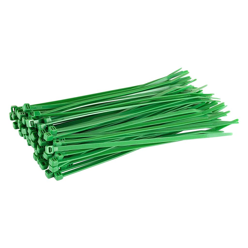 100pcs Cable Zip Ties Heavy Duty 4 Inch, Premium Plastic Wire Ties With 18 Pounds Tensile Strength, Black Nylon Tie Wraps For Indoor And Outdoor
