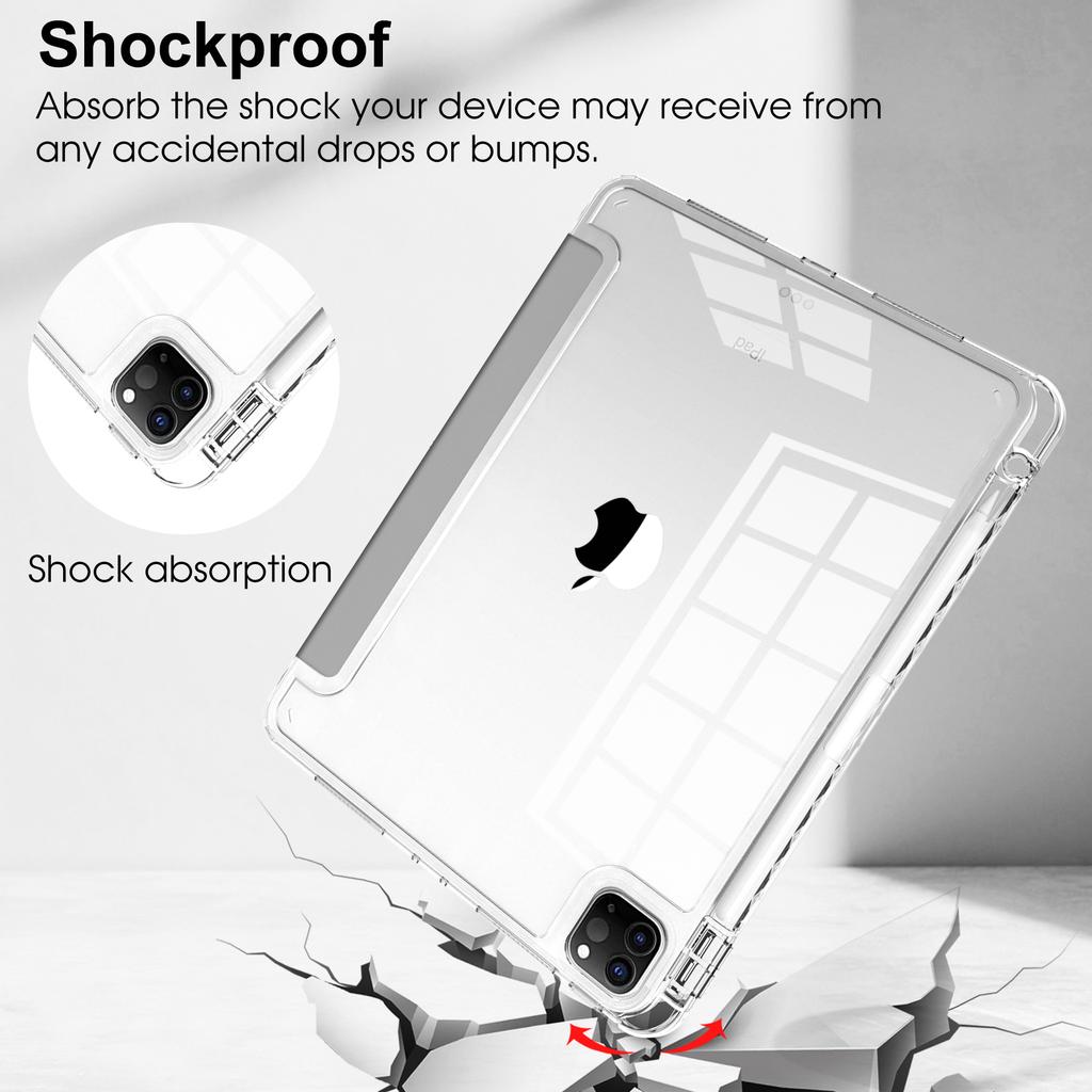 Anti-Fall Shockproof Flip Stand Smart Tablet Case Cover for Ipad Pro 12.9 Inch 3Rd/4Th/5Th/6Th Generation 2018/2020/2021/2022