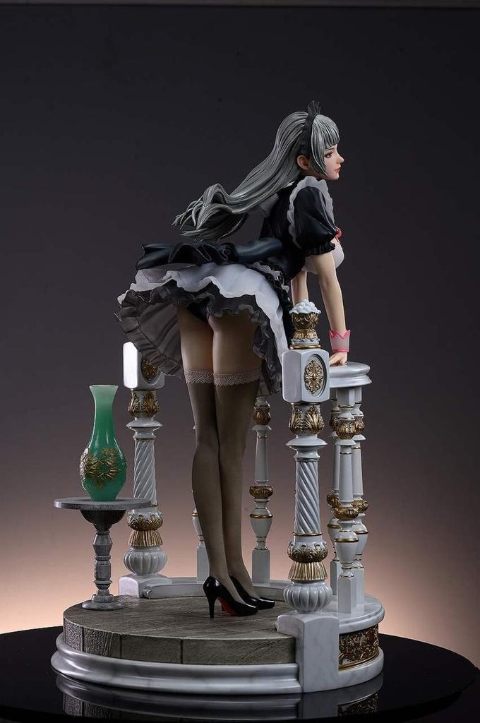 Kaitendo Holiday Maid Monica Tecia Scale Cold Cast Painted Complete Figure (Мраморный пьедестал) 1/4