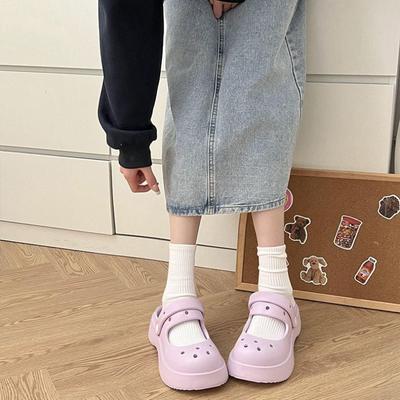 Мода Лето 2024 Милые Подростковые Кавайные Туфли Шлепанцы Толстые Женские Тапочки и Женские Сандалии Платформа Мягкие Новая Мода 39 Vip Пвх Б Ю Ф