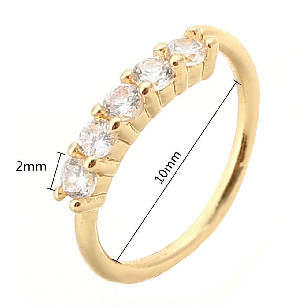 Трагус Хрустальный Страз Модные Аксессуары Серьга-кольцо Серьга-пусет Пирсинг Ювелирные Изделия Кольцо для носа