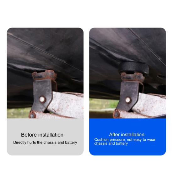 Подъемный домкрат, 4 шт., с футляром для хранения, противоударный напольный подъемный адаптер, резиновое кольцо для Tesla Model 3/Y/S/X