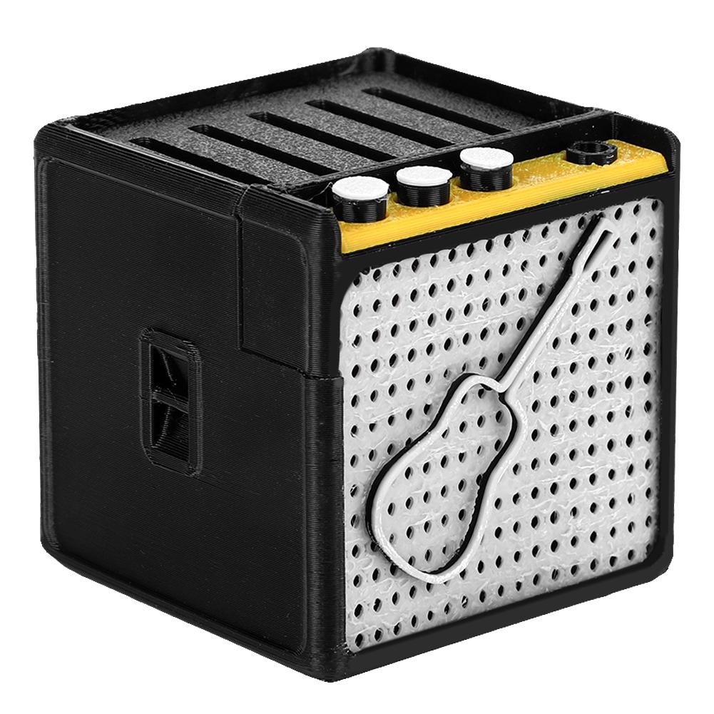 Guitar Picks Holder 3D Printed Plectrum Storage Box Retro Guitar Amp Model Guitar Picks Holder for Picks Storage and Display