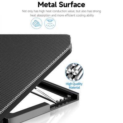 Кулер для ноутбука MC Q100 Охлаждающая подставка для ноутбука с 2 вентиляторами, малошумная конструкция и 4-уровневая регулируемая высота