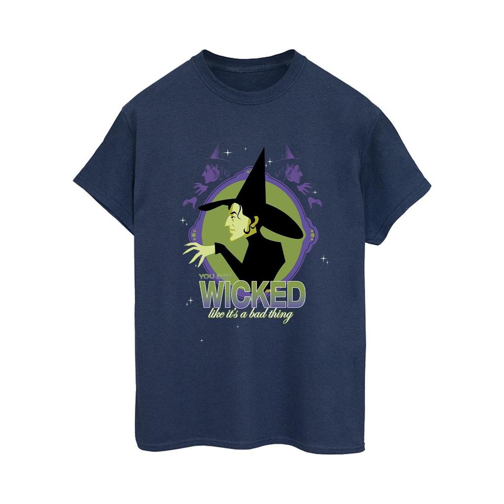 Wizard Of Oz Womens/Ladies Wicked Witch Cotton Boyfriend T-Shirt