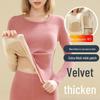 Women's Self-Heating Winter Thermals: Double-Sided Brushed Velvet Suit