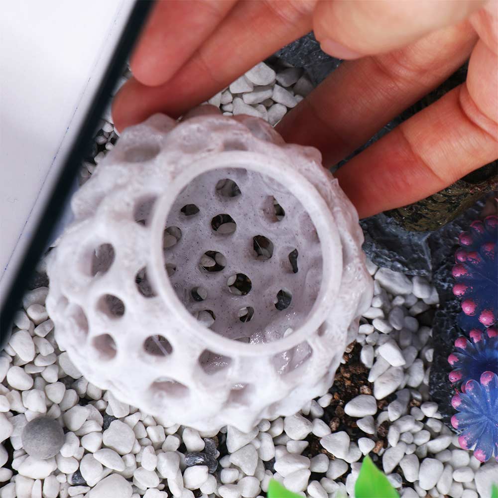 Plastic Water Grass Cultivation Dish 3D Print Simulation Porous Coral Stone For Fish Tank