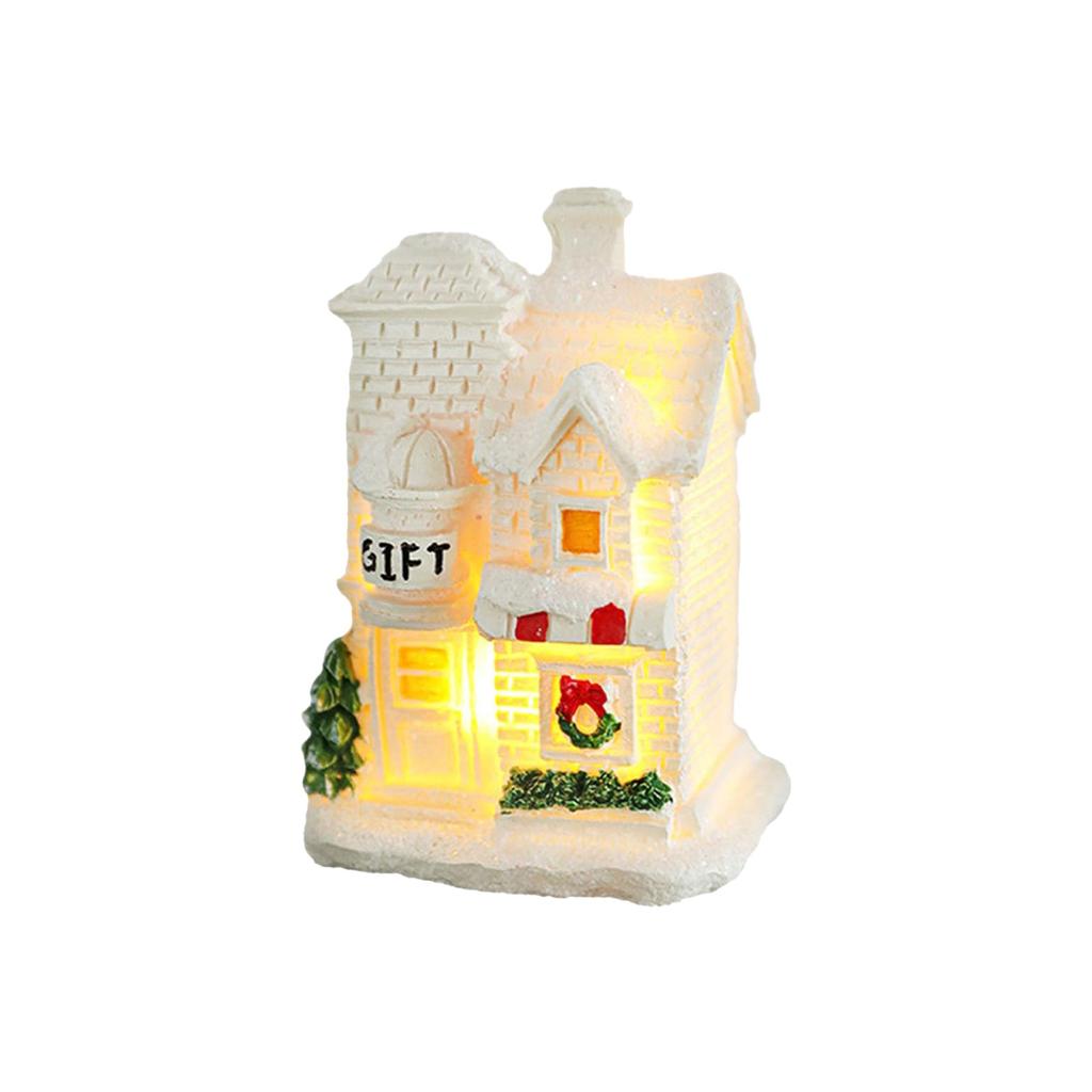 Рождественская деревня Light Up, светодиодная подсветка White, Рождественская деревня, Рождество, Украшение интерьера дома