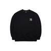 New MLB Base Logo Sweatshirts Unisex Black 3AMTC0114-50BKS