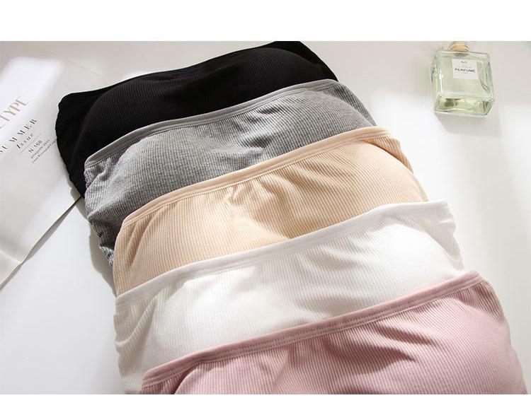 Женский бюстгальтер-бандо без бретелей с перекрещивающейся спинкой - Защита от открывания, дышащий и тонкий, с цельной чашкой