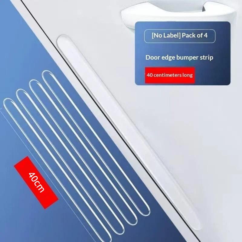 4pcs Scuff Plate BarRearview Mirror Anti-collision Protector Sticker Car Door Edge Transparent Anti Protection Strips