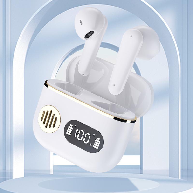 New TWS Wireless Bluetooth Headset Digital Display ENC Call Noise Cancelling Mobile Phone High Sound Quality Mini Running Sport