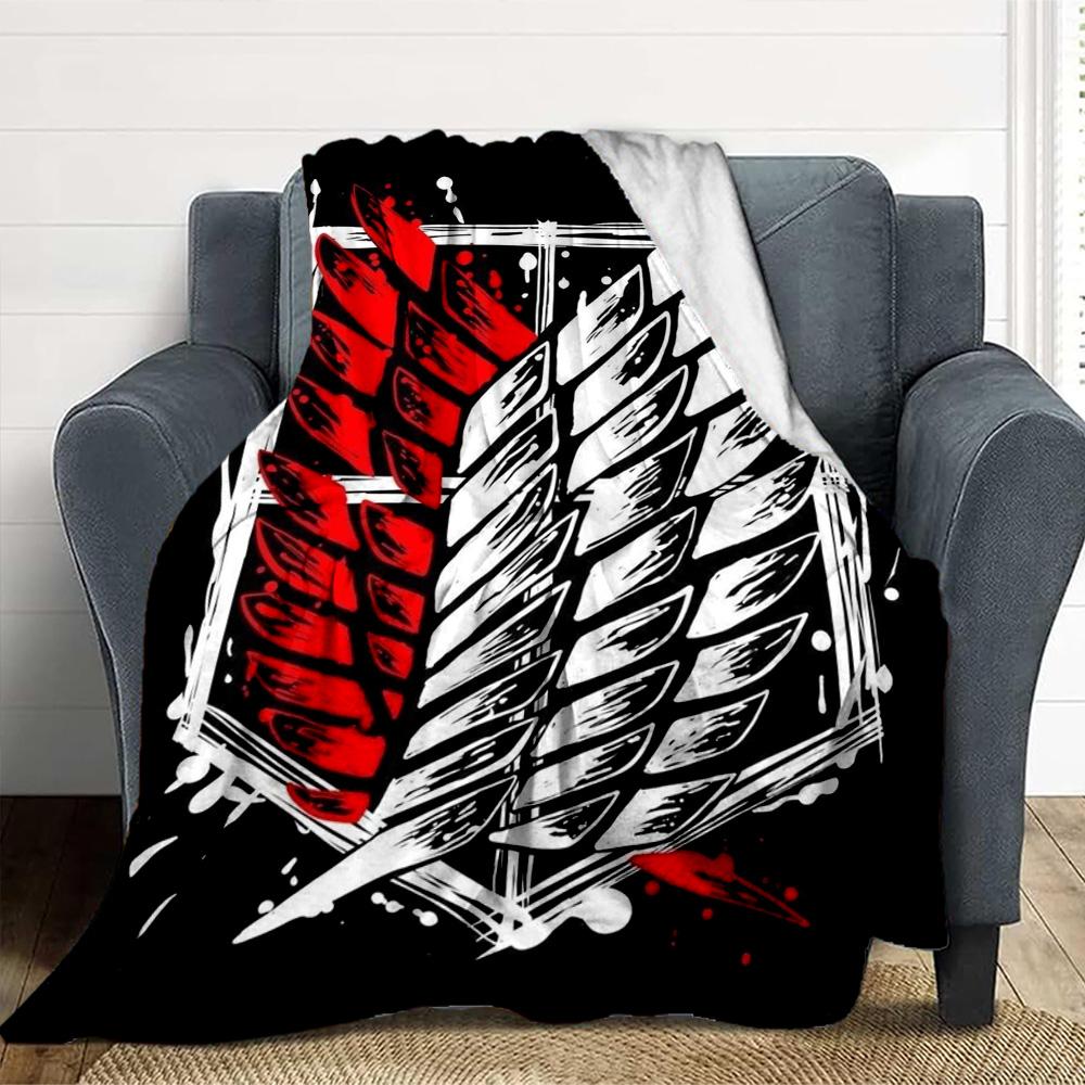 Attack Titan Flannel Blanket Throw Blanket Soft Warm Sofa Bed Camping Car home Decor Unique Christmas Gift C9301399