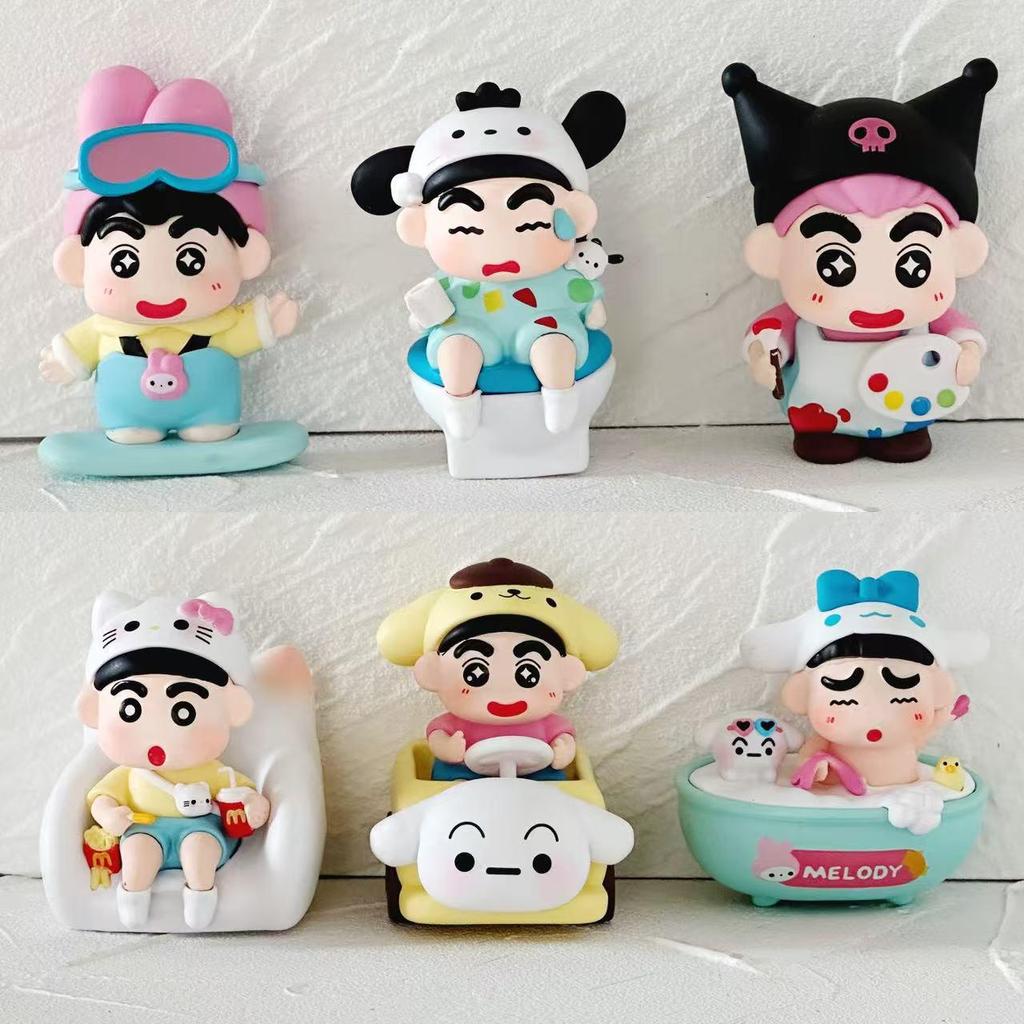 «Серия Crayon Shin-chan»: Мои украшения для машин «Мелоди», «Куро», «Собака с корицей» и «Пудинг»