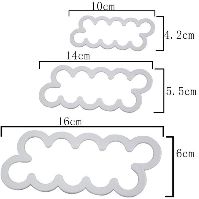 Инструменты 3шт 3D роза цветок резак плесень сахарная помадка торт выпечки украшения
