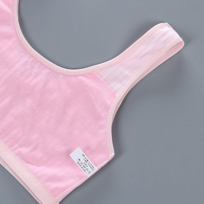 Детский хлопковый спортивный тренировочный бюстгальтер, нижнее белье, тренировочный бюстгальтер для девочек, укороченный топ, 8-14 лет