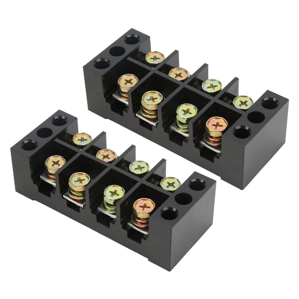 Terminal Strip Block Large Current Easy Wiring Ground Circuit Terminal Block 600V 60A 4 Positions