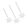 30 Pcs Snowflake Icicle Decoration Exquisite Acrylic High Transparency Hanging Snowflake Ornament Fo