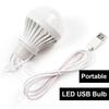 Usb Led Camping Lamp 3w 5w 7w 9w 12w With 1.2m Clip Line Room Light 5v Bulb Milky Cover Table Eye/protection Usb-adapter-powered