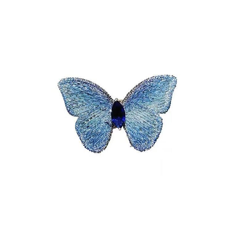Изысканная вышитая брошь-бабочка, элегантный корсаж с животными для женщин, девочек, костюмов, платьев, универсальные подарки на день рождения